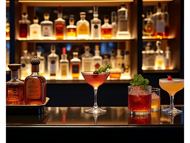 Ōja Spice レストランのエレガントなバーカウンター