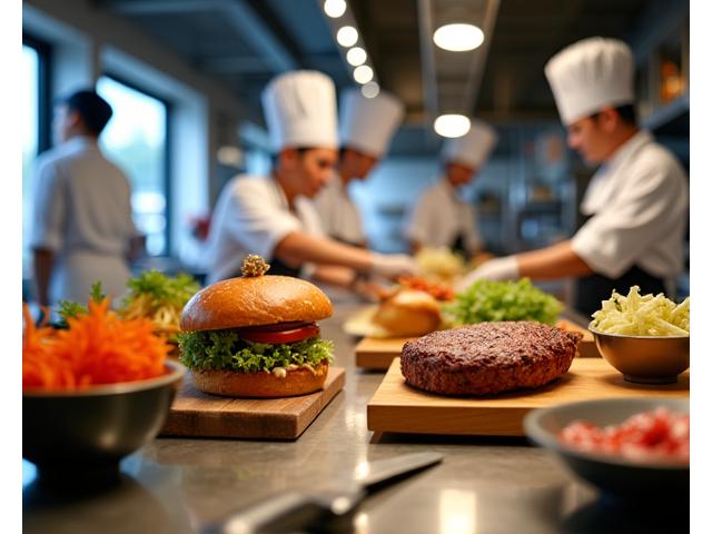 オープンキッチンから見た Ōja Spice レストランの活気